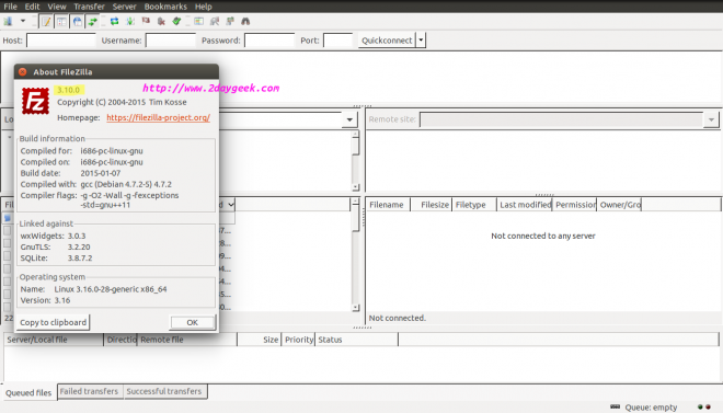 filezilla linux script