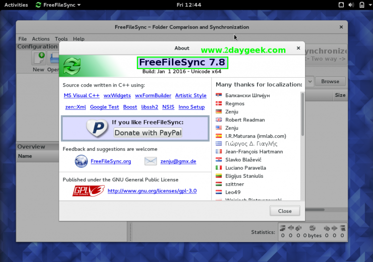 freefilesync realtimesync linux