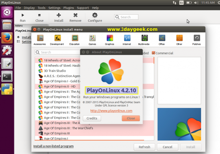 Как установить playonlinux на centos