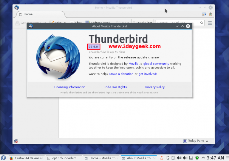 install thunderbird