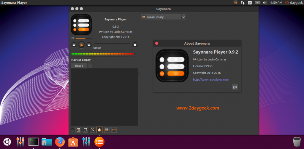 install-sayonara-lightweight-music-player-on-linux-2daygeek