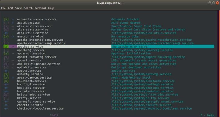 check running processes linux command line