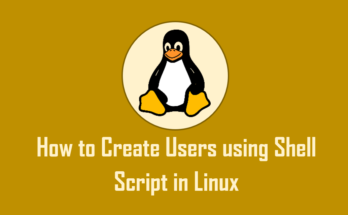 How to Create Users using Shell Script in Linux